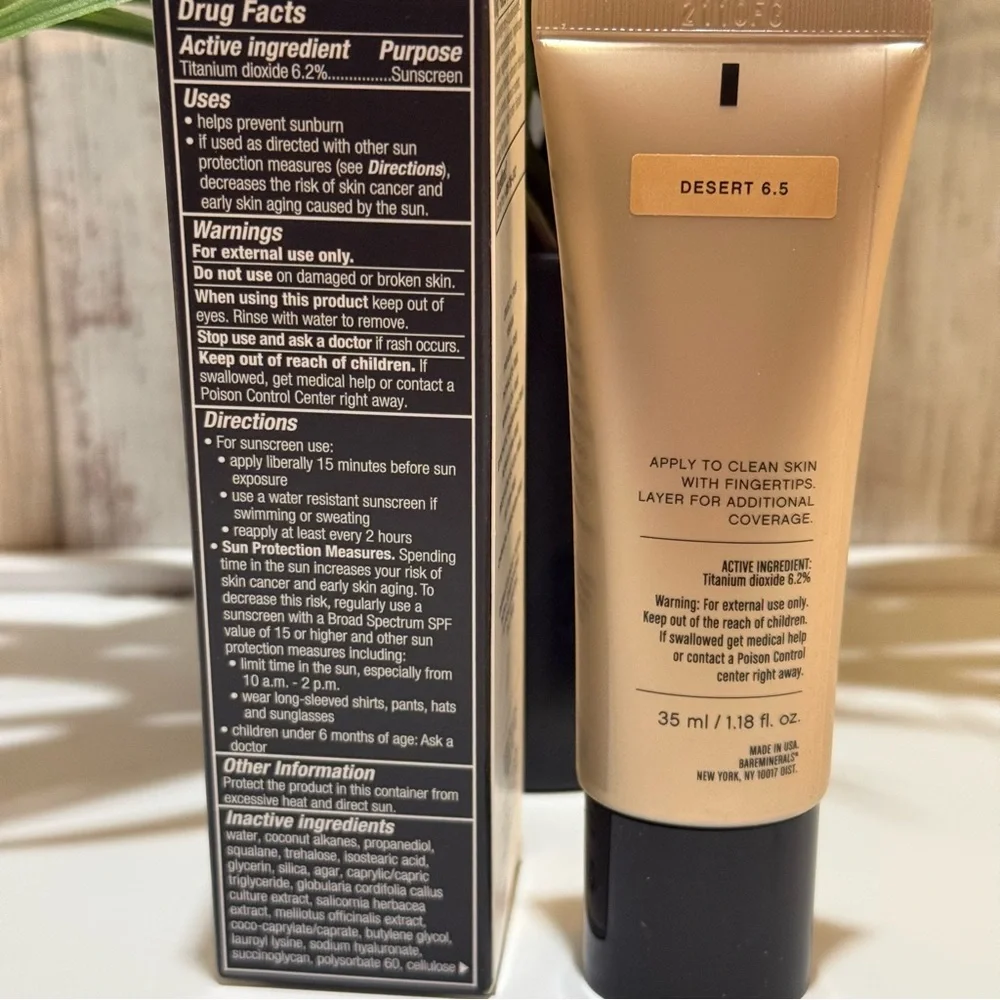bareMinerals Complexion Rescue Tinted Glasses Gel Cream - 6.5 Desert  1.18 oz